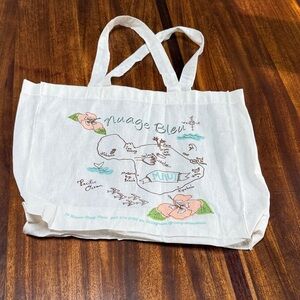 White Canvas Maui Tote Bag